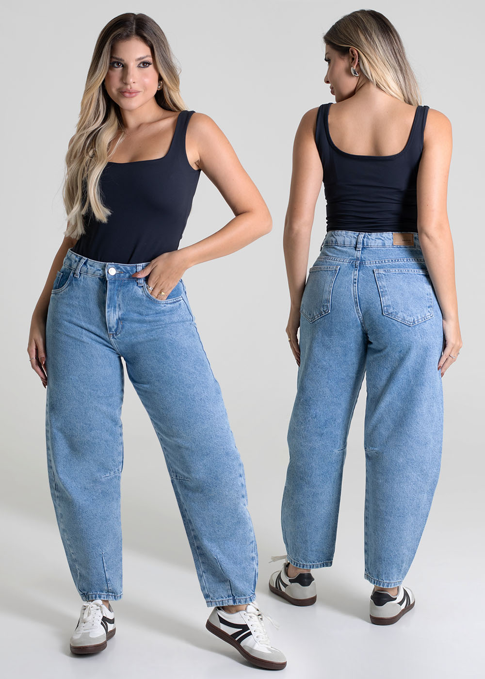Calça Jeans Sawary Barrel - 279669 AZUL