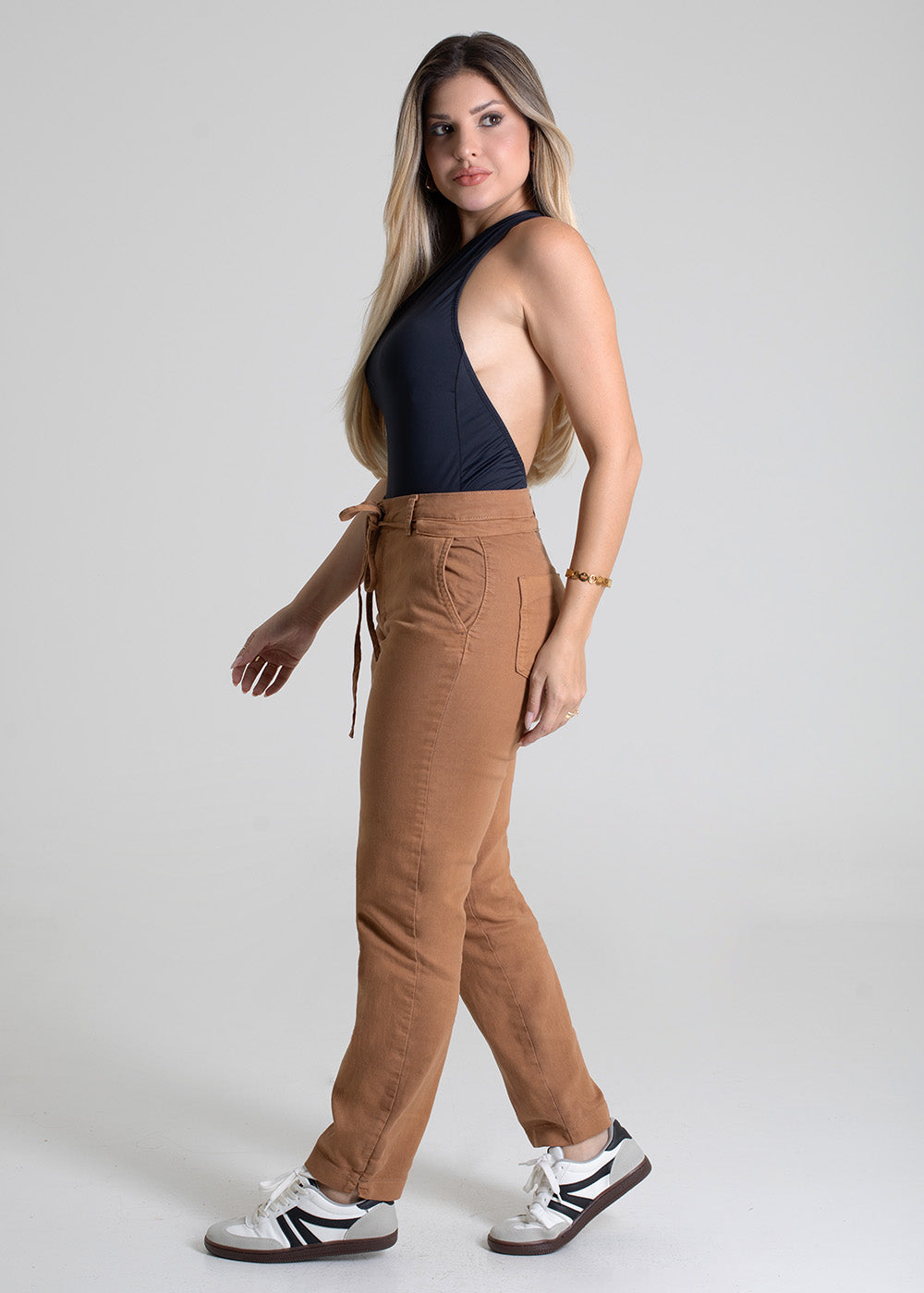 Calça Sarja Sawary Reta - 279673 BEGE