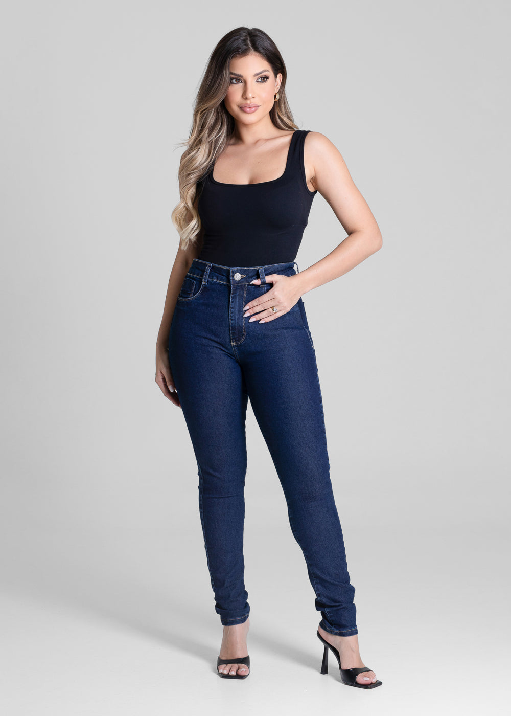 Calça Jeans Sawary Super Lipo - 279675 AZUL