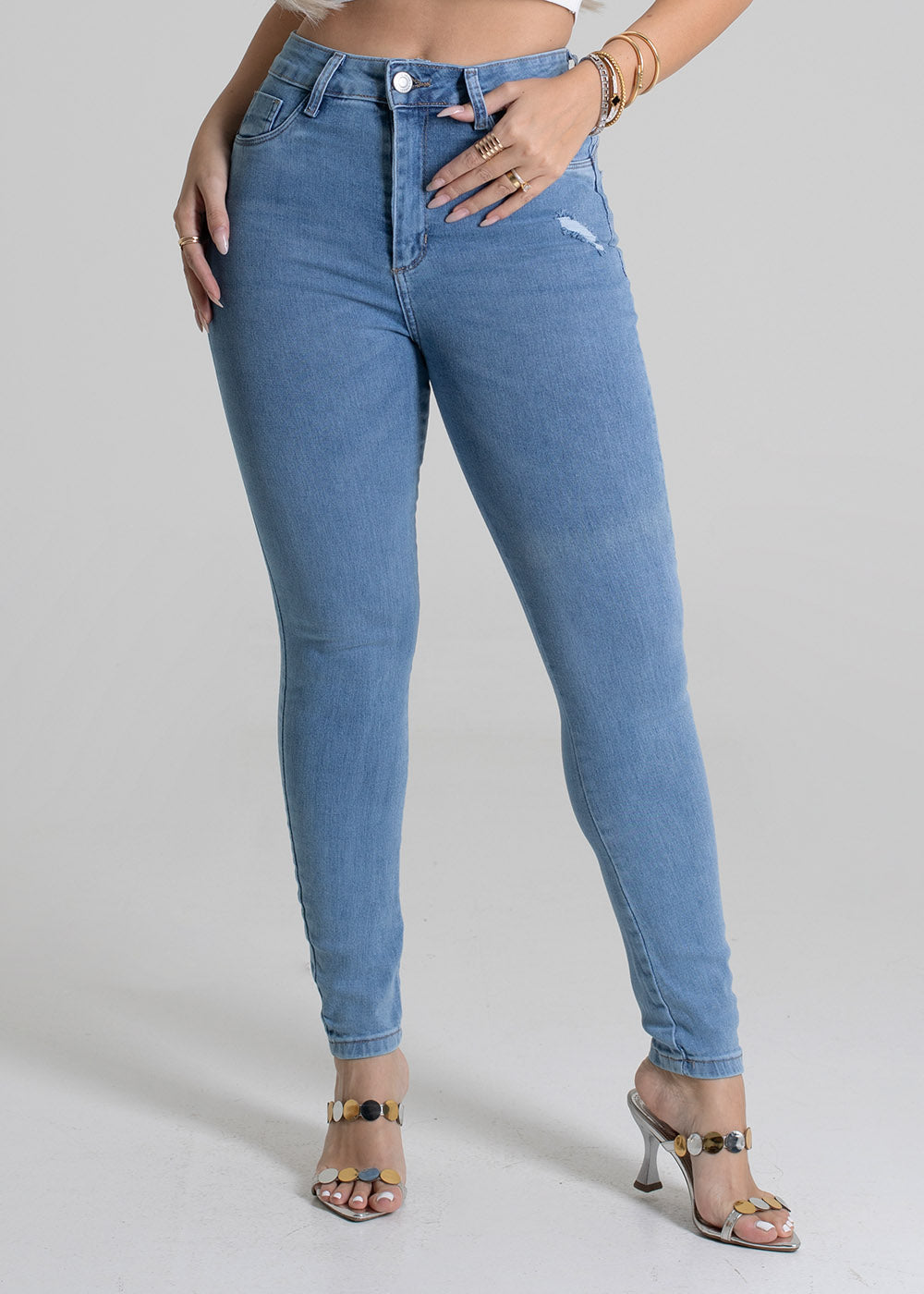 Calça Jeans Sawary Push Up - 279680 AZUL