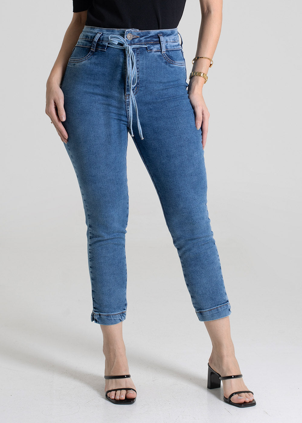 Calça Jeans Sawary Cropped - 279755 AZUL