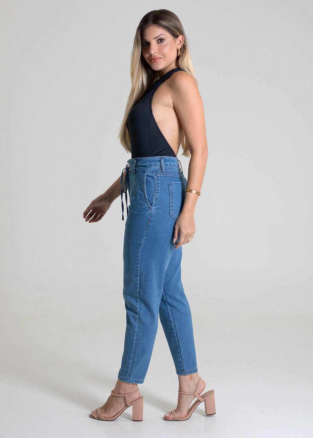 Calça Jeans Sawary Mom - 279758 AZUL