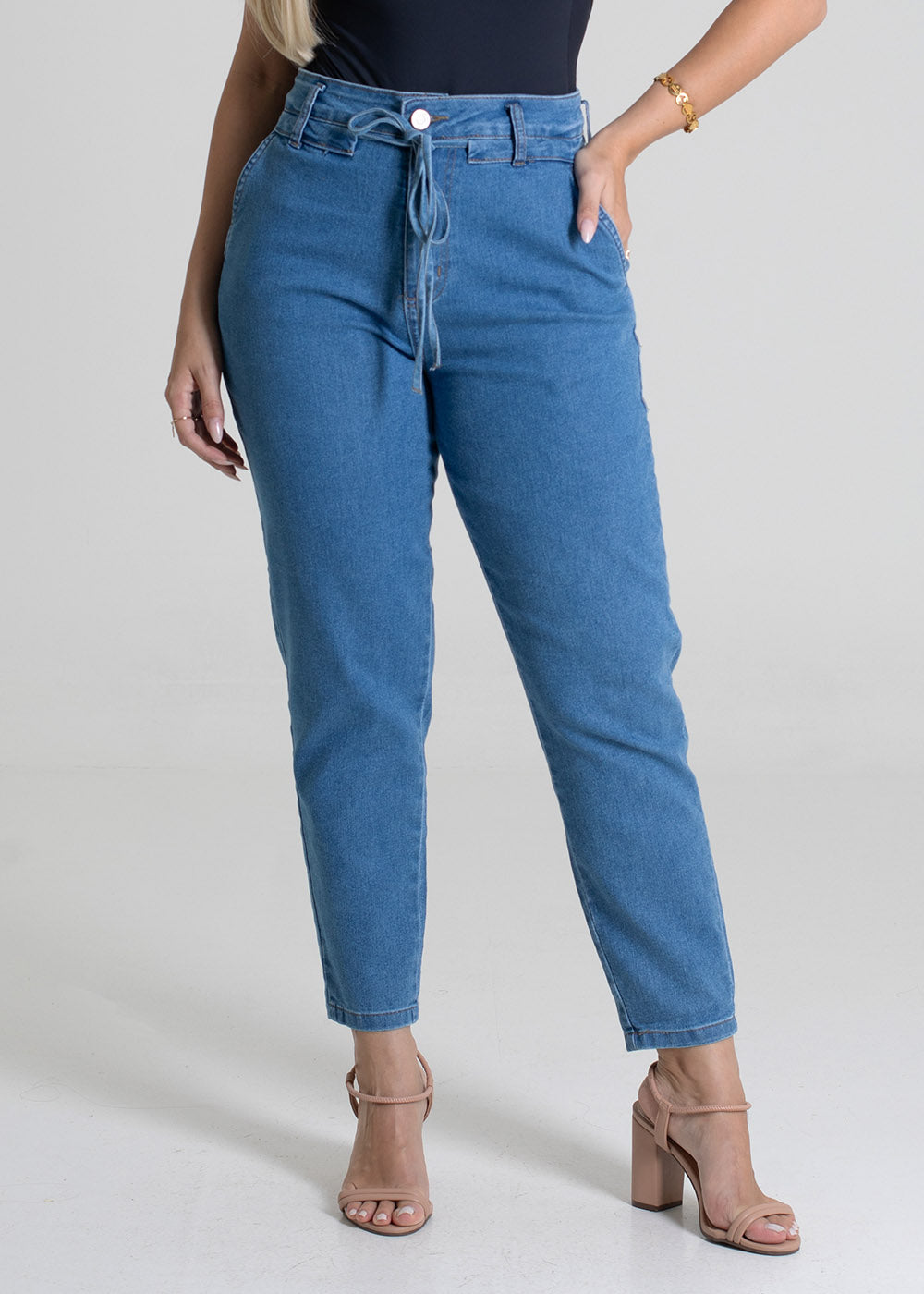 Calça Jeans Sawary Mom - 279758 AZUL