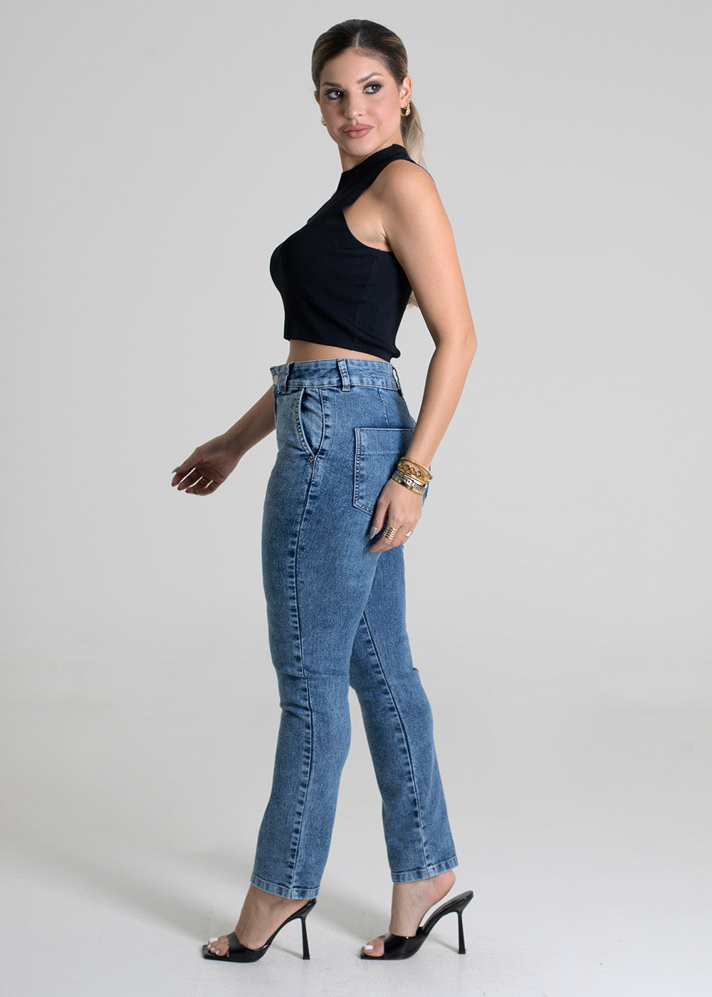 Calça Jeans Sawary Reta - 279760 AZUL
