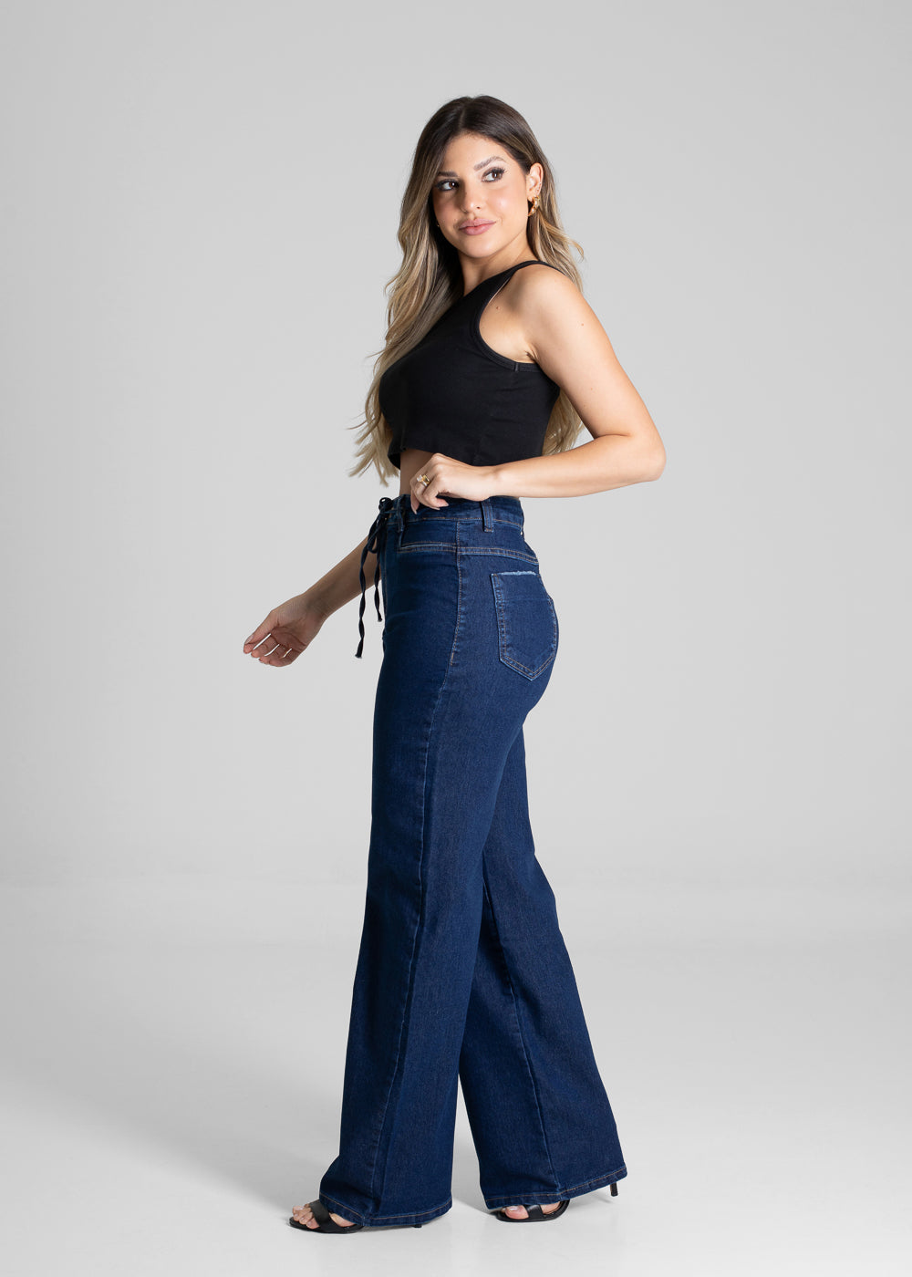 Calça Jeans Sawary Wide Leg - 279794 AZUL