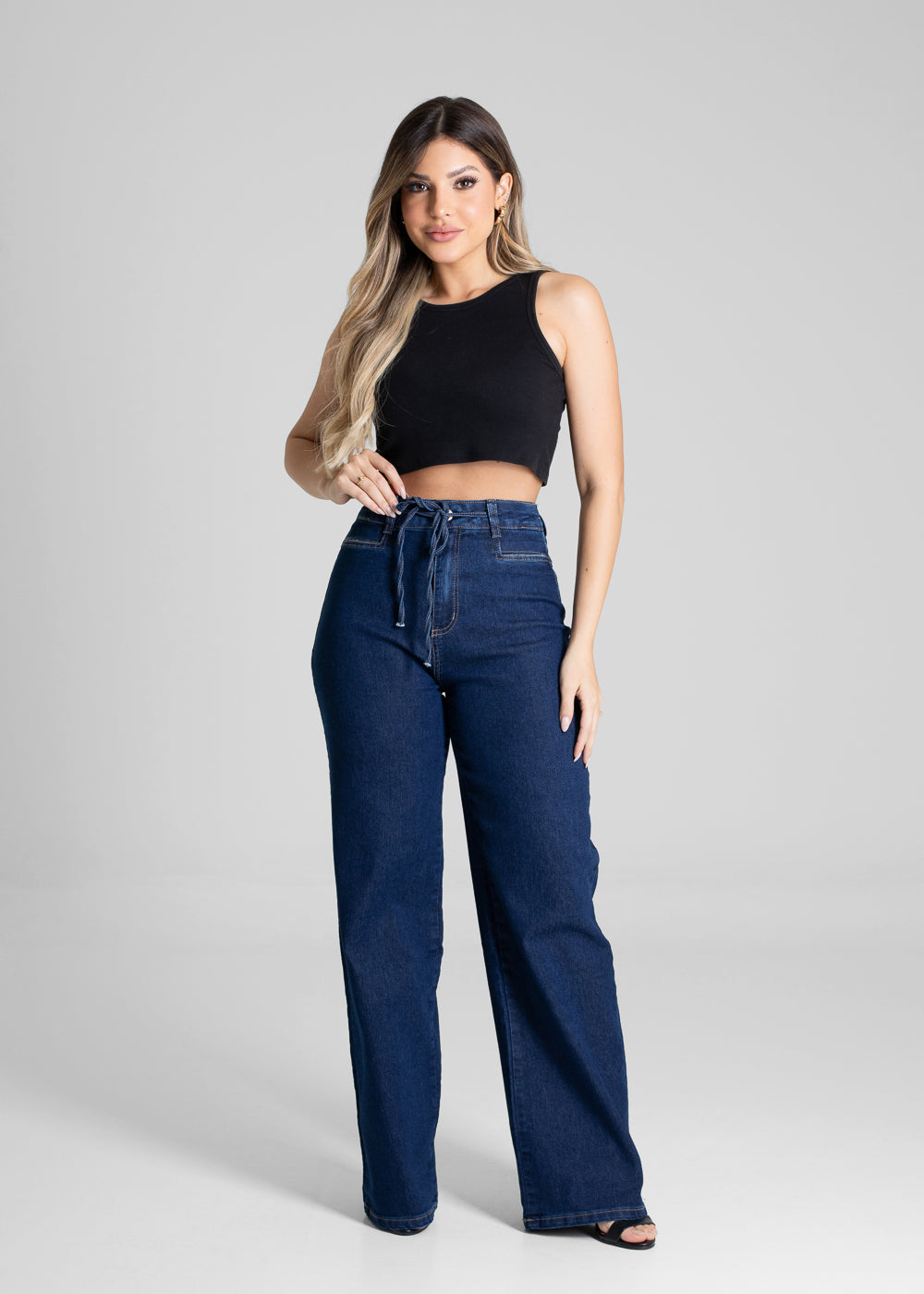Calça Jeans Sawary Wide Leg - 279794 AZUL