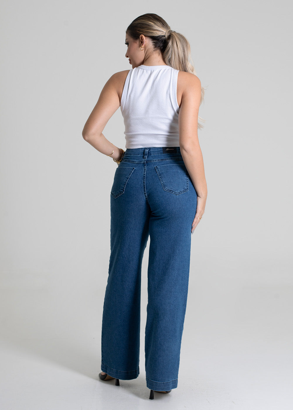 Calça Sawary Jeans Wide Leg - 279805 AZUL