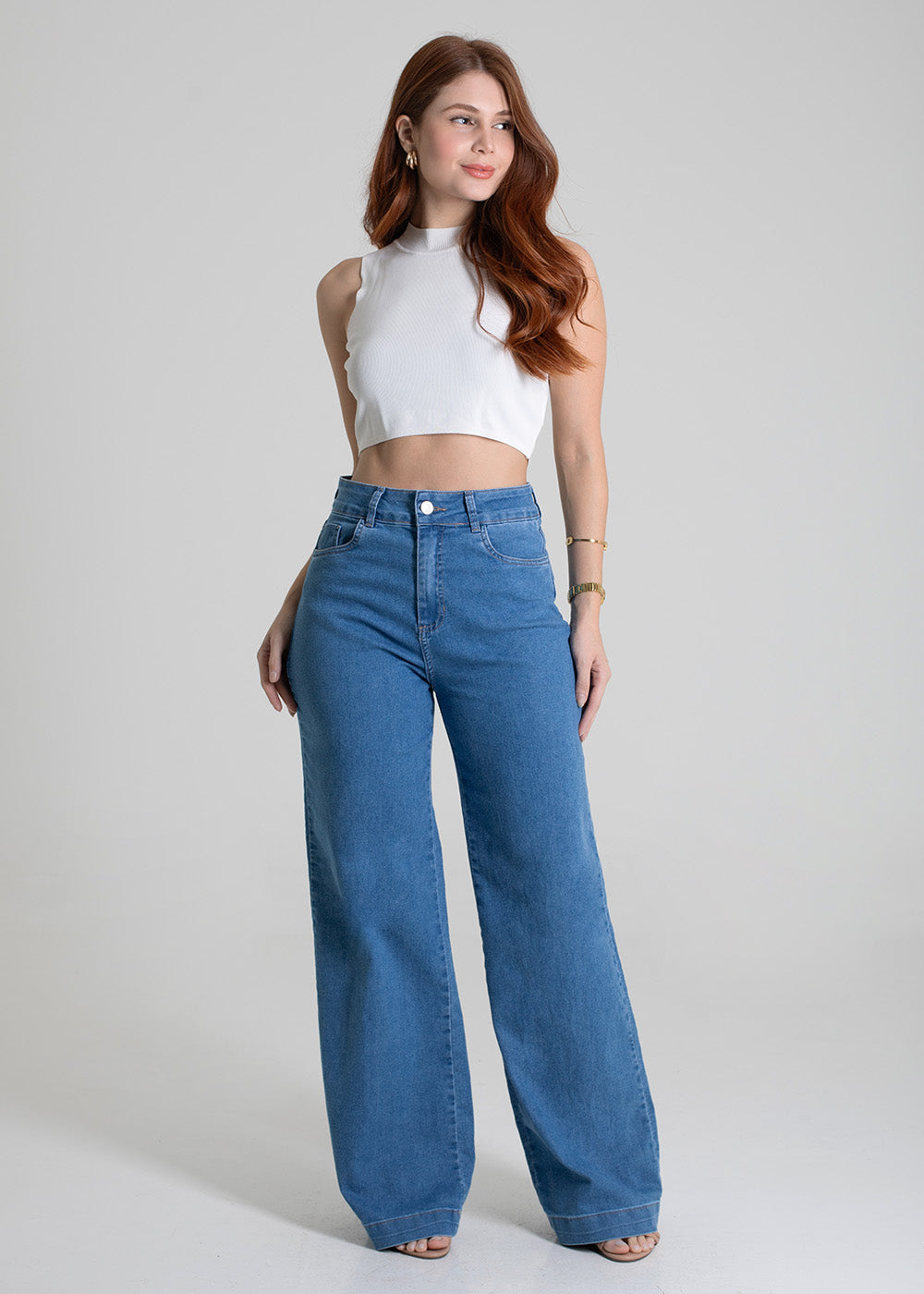 Calça Sawary Jeans Wide Leg - 279819 AZUL