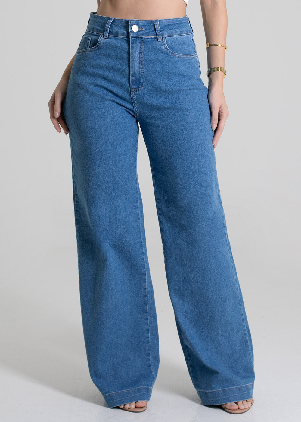 Calça Sawary Jeans Wide Leg - 279819 AZUL