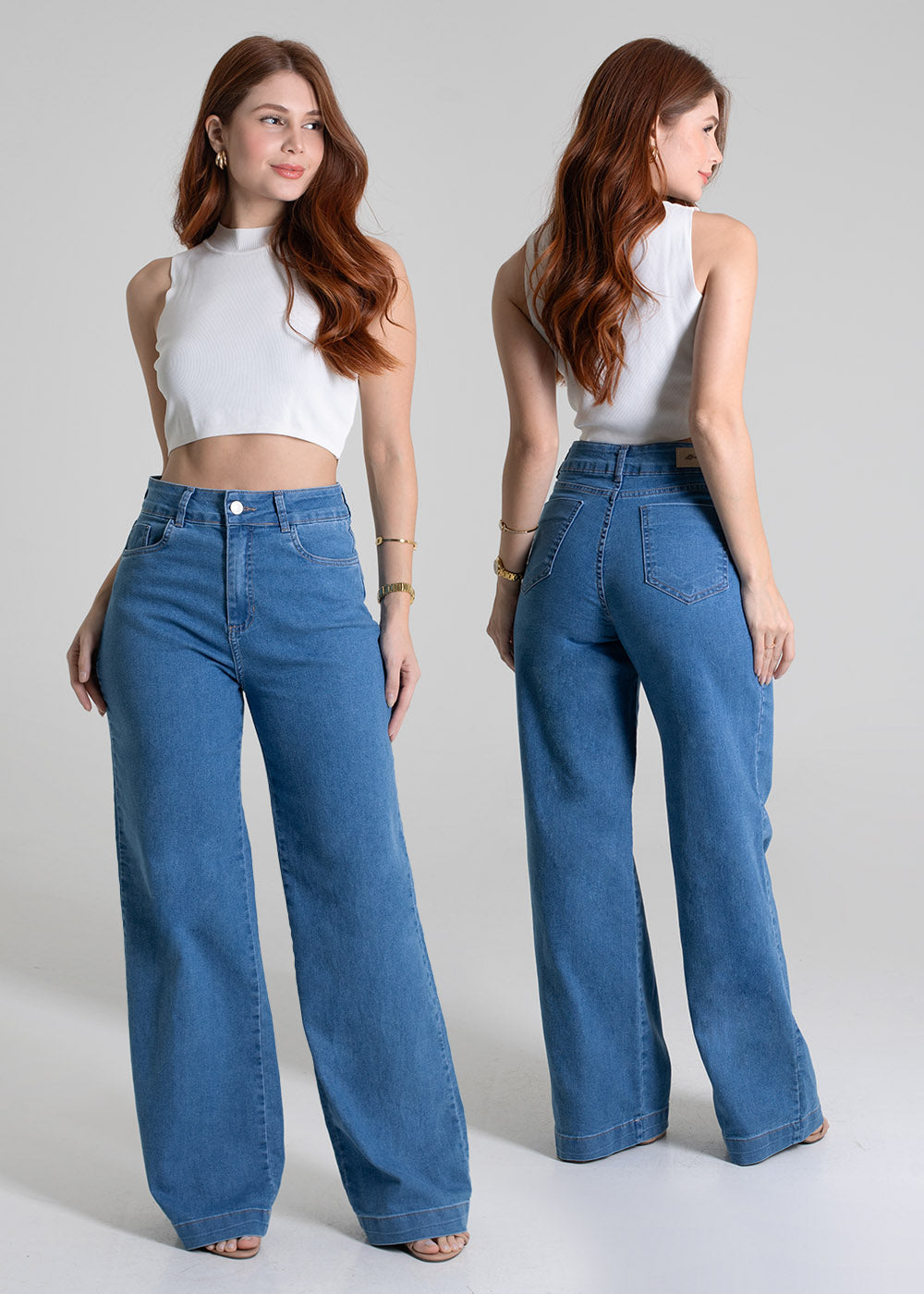 Calça Sawary Jeans Wide Leg - 279819 AZUL