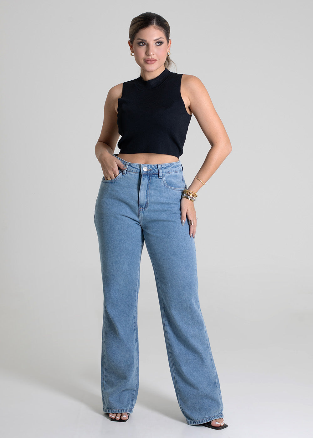 Calça Jeans Sawary Reta - 279839 AZUL