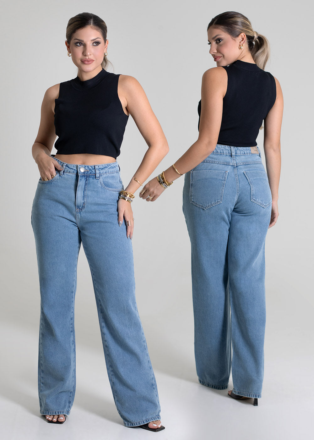 Calça Jeans Sawary Reta - 279839 AZUL