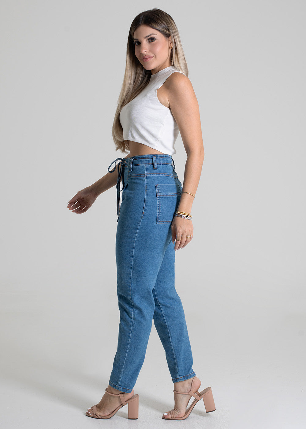 Calça Jeans Sawary Mom - 279842 AZUL