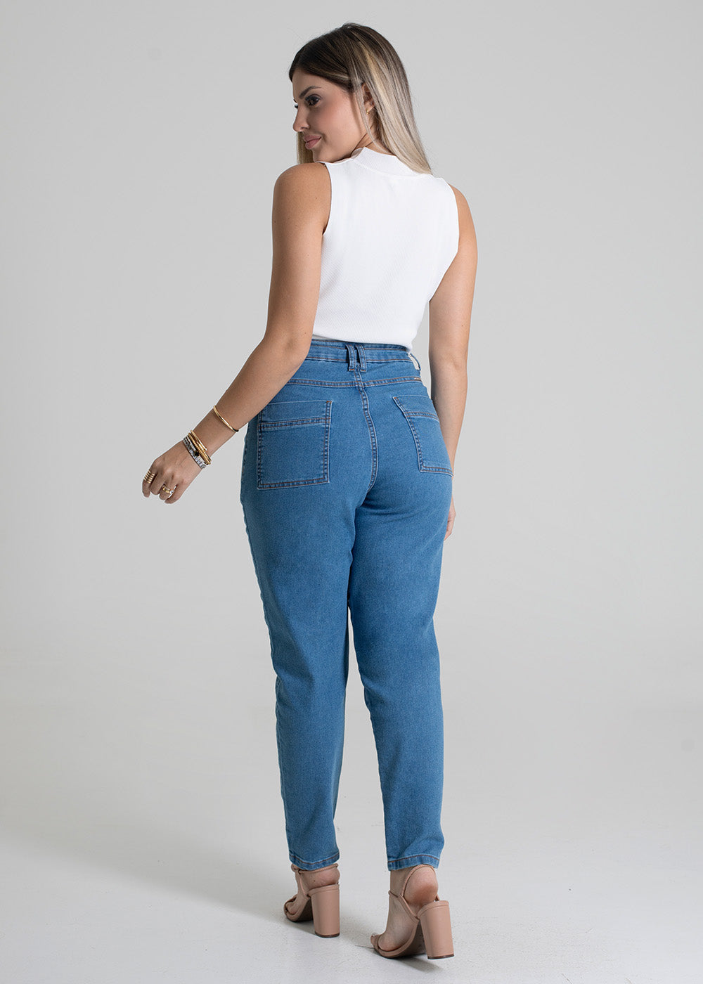 Calça Jeans Sawary Mom - 279842 AZUL