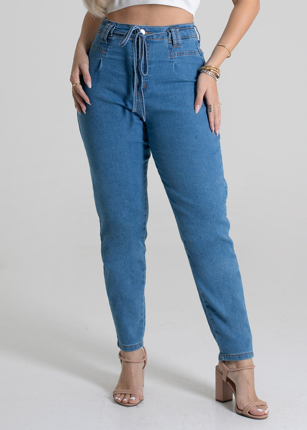 Calça Jeans Sawary Mom - 279842 AZUL