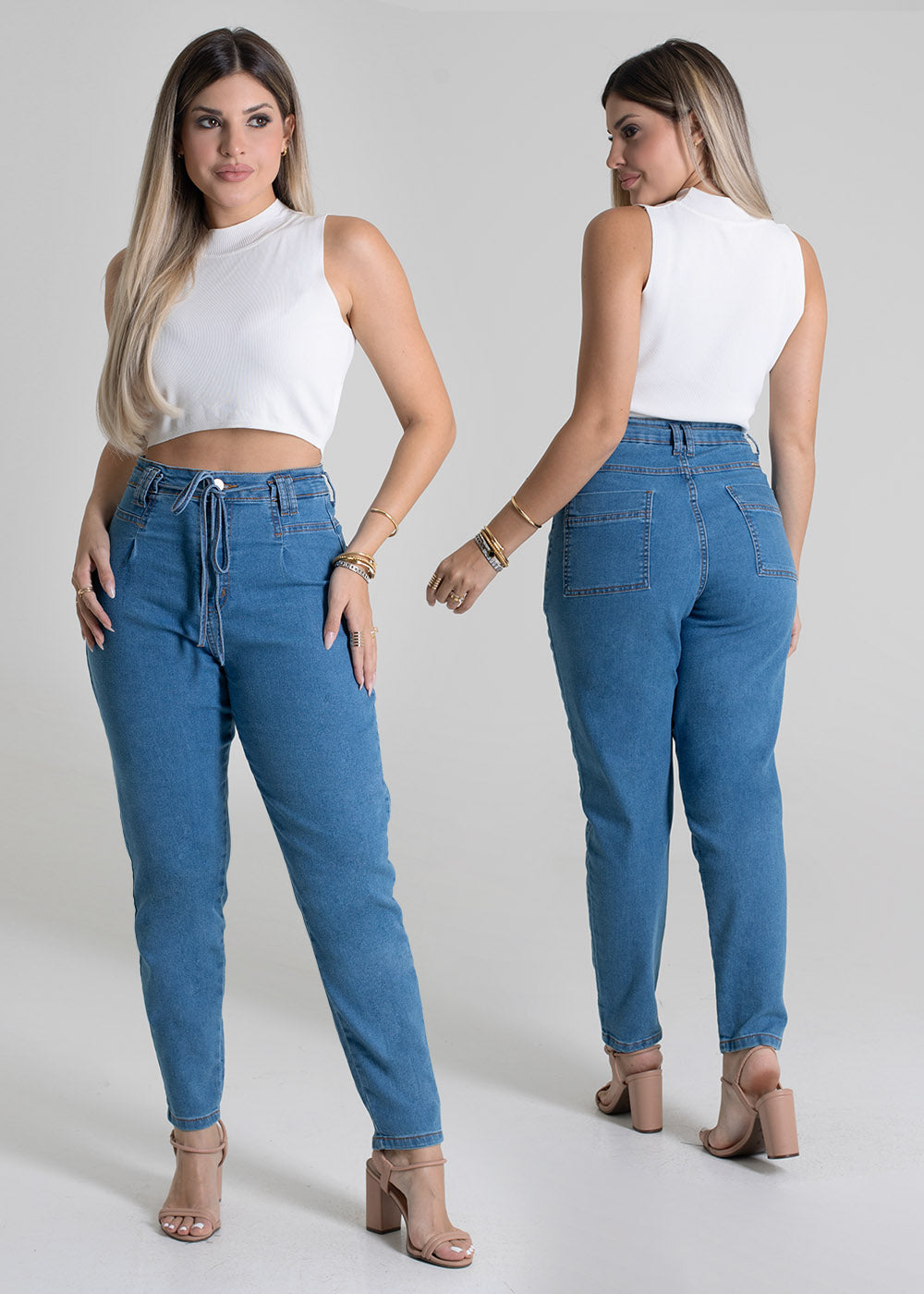 Calça Jeans Sawary Mom - 279842 AZUL
