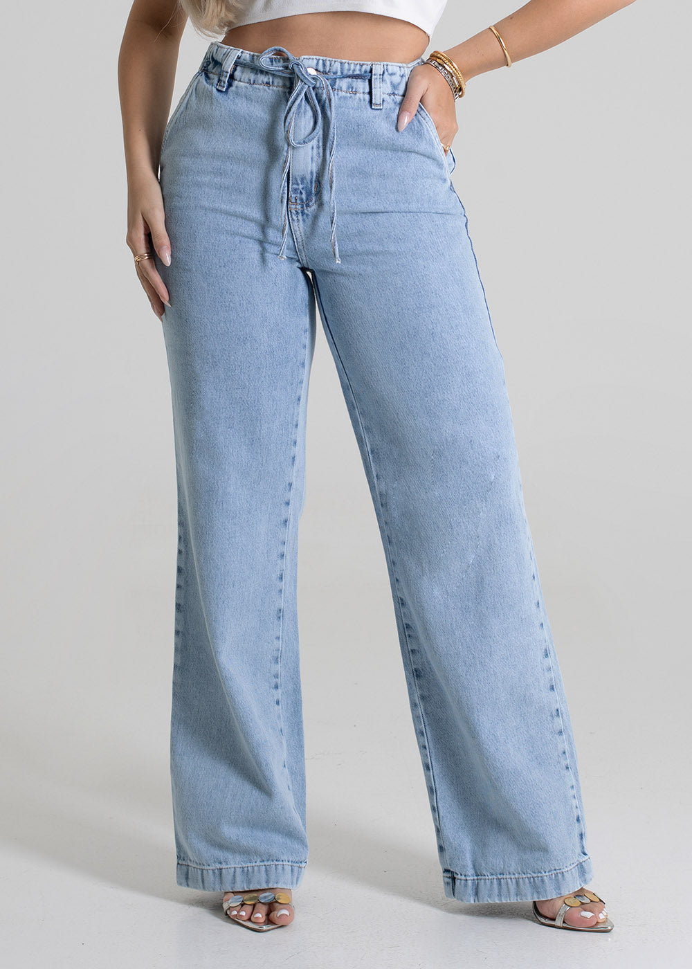 Calça Jeans Sawary Wide Leg - 279846 AZUL