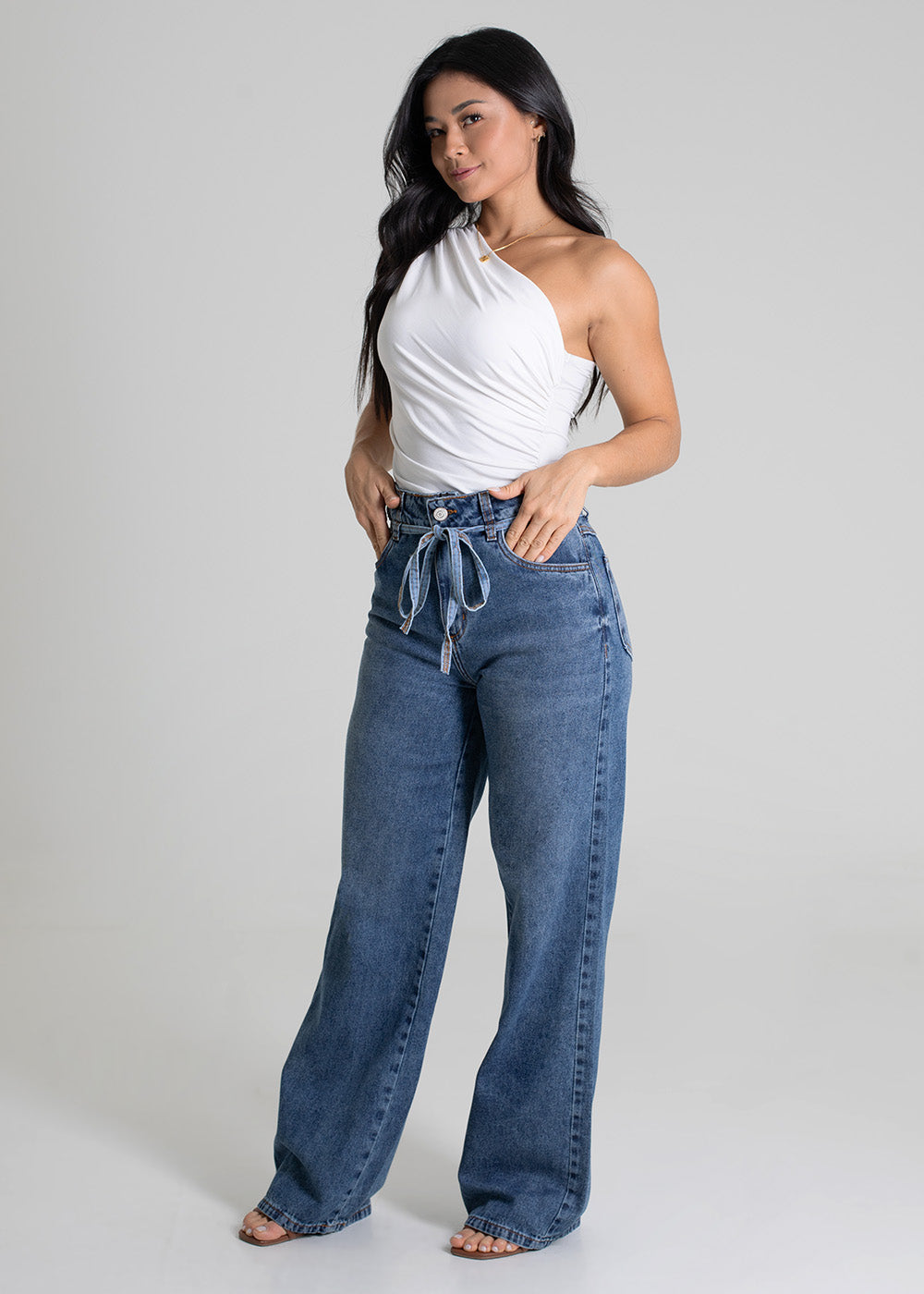Calça Jeans Sawary Wide Leg - 279849 AZUL