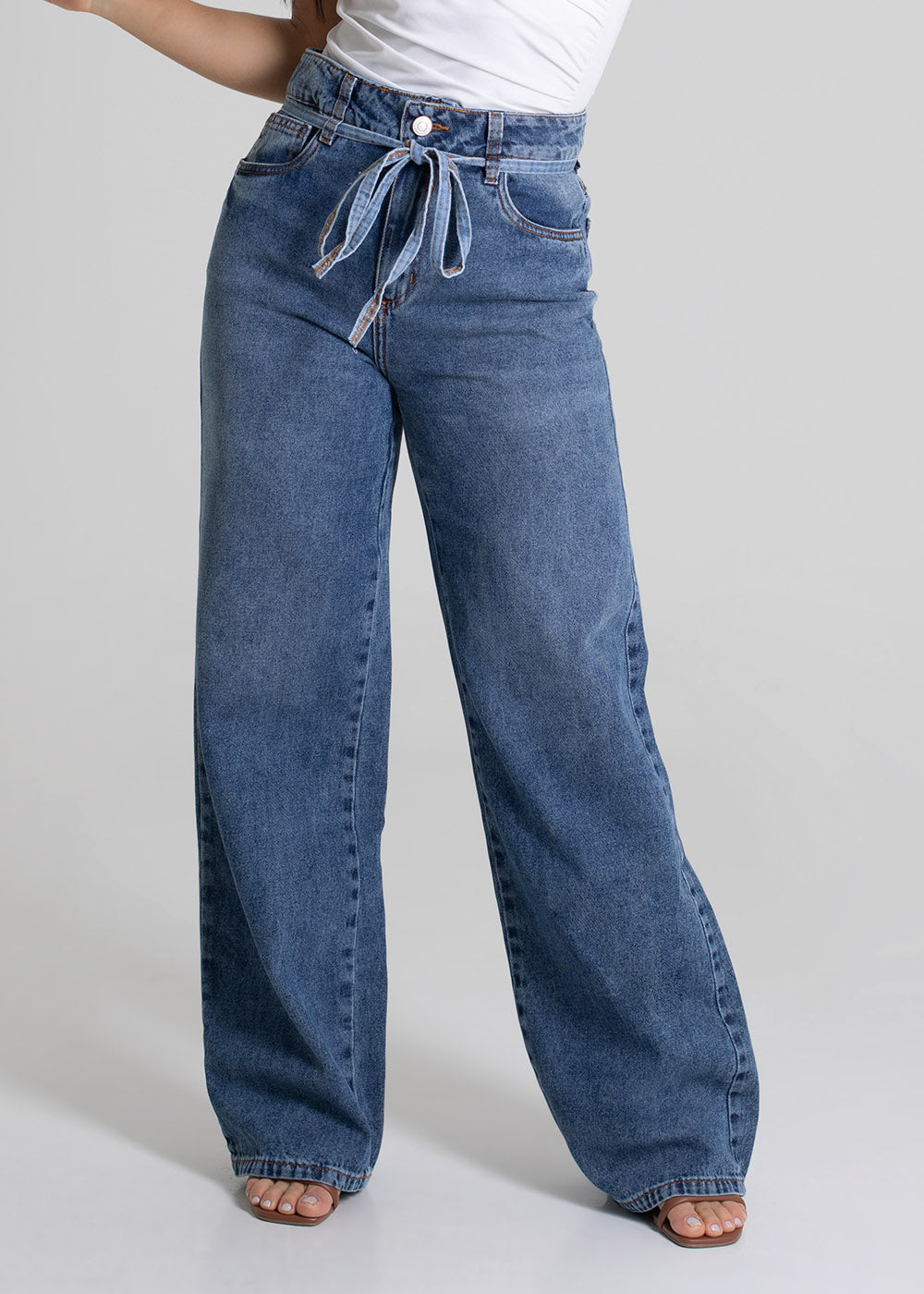 Calça Jeans Sawary Wide Leg - 279849 AZUL