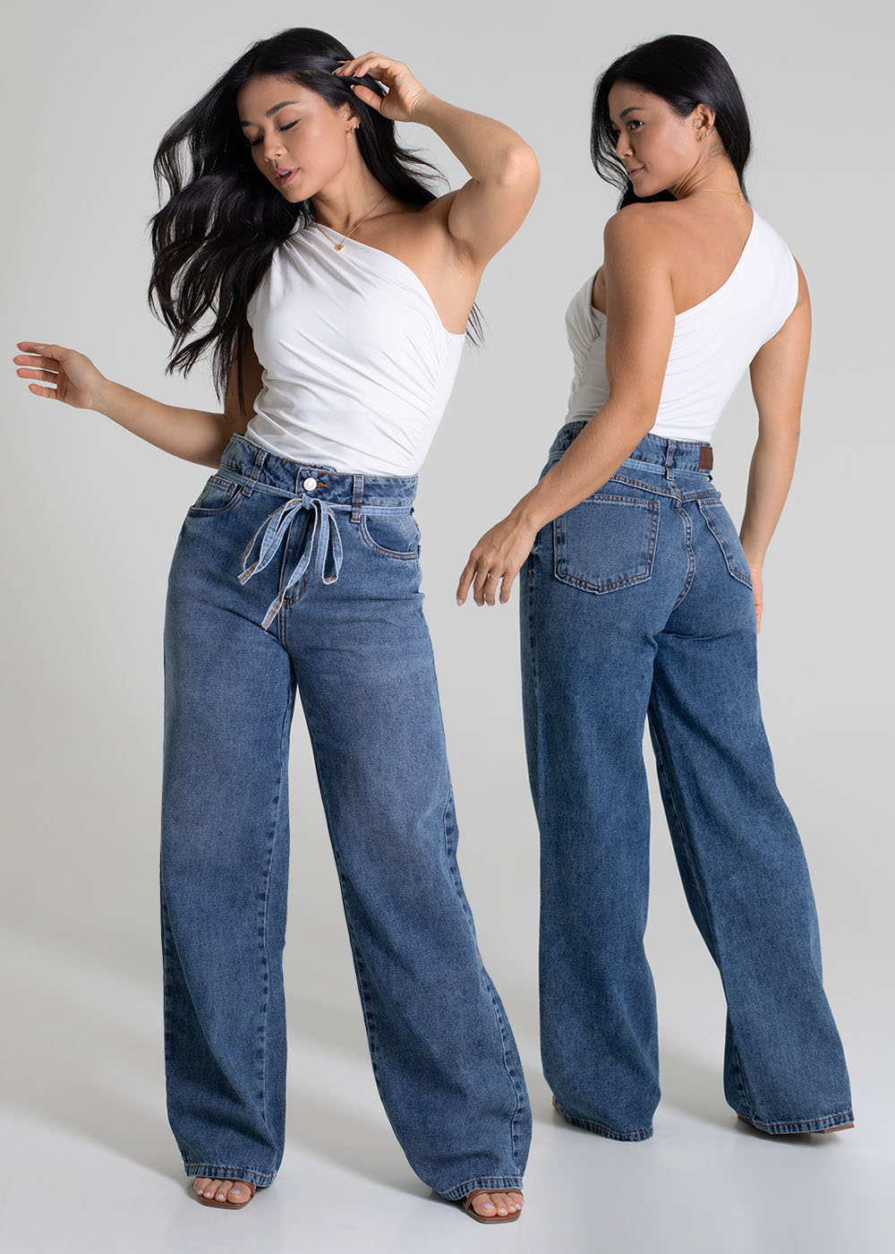 Calça Jeans Sawary Wide Leg - 279849 AZUL