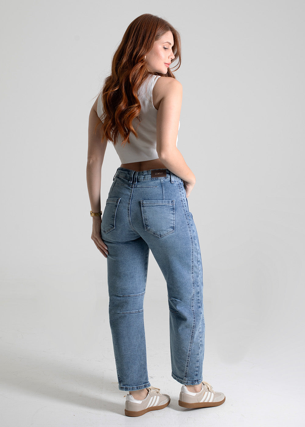 Calça Jeans Sawary Barrel - 279852 AZUL