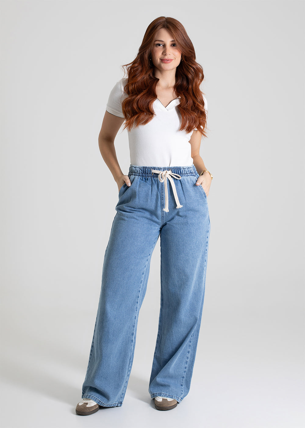 Calça Jeans Sawary Wide Leg - 279860 AZUL