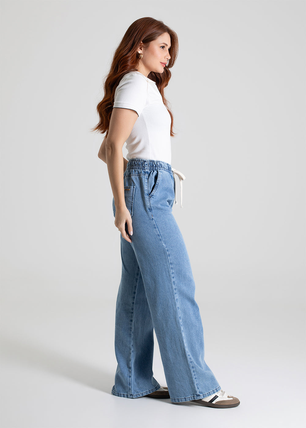 Calça Jeans Sawary Wide Leg - 279860 AZUL