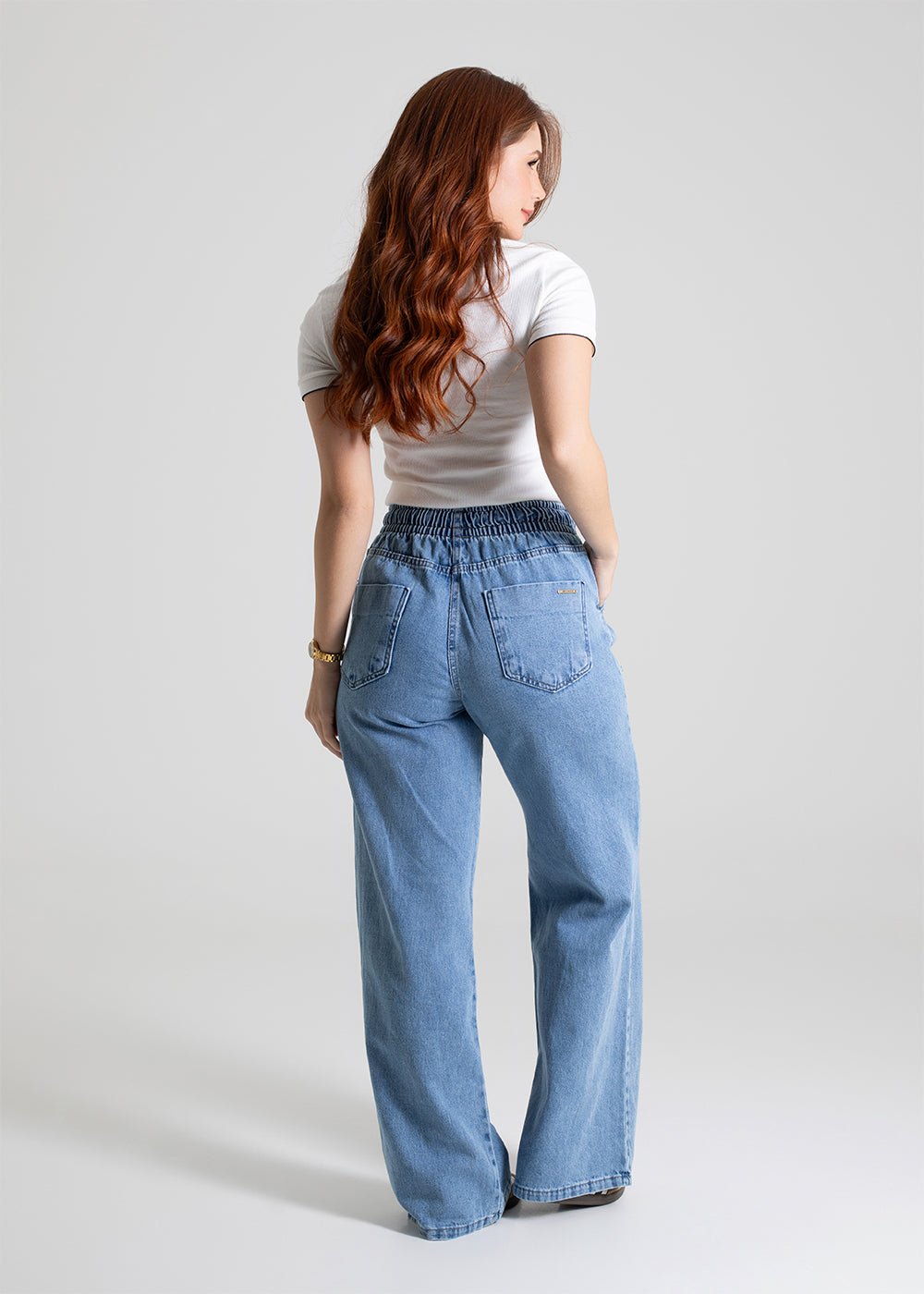 Calça Jeans Sawary Wide Leg - 279860 AZUL