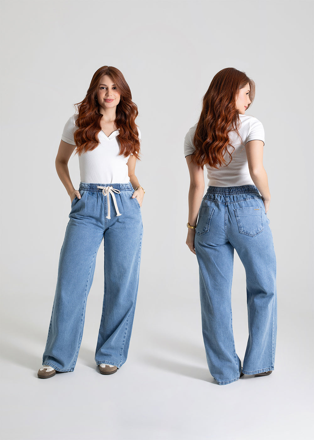 Calça Jeans Sawary Wide Leg - 279860 AZUL