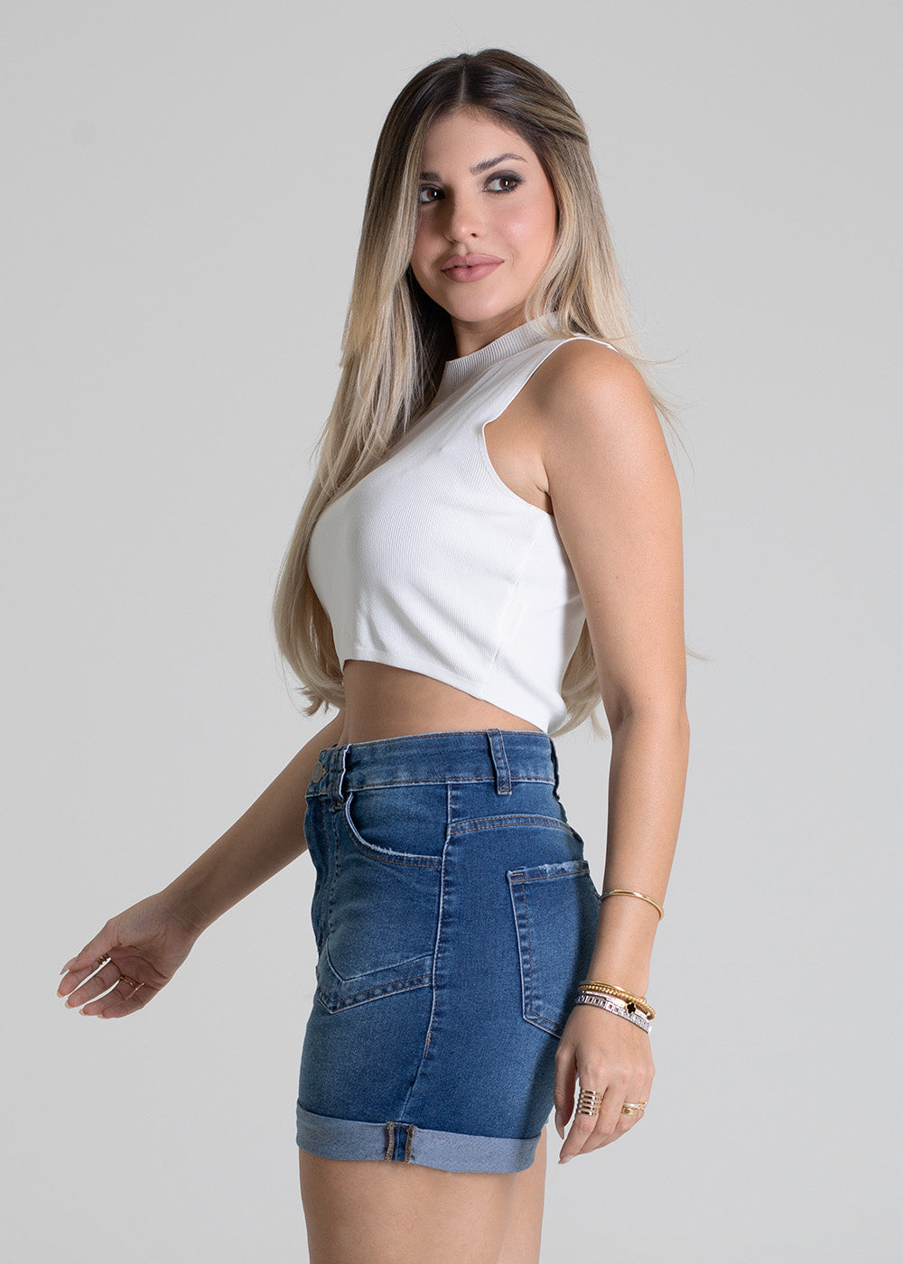 Shorts Jeans Sawary - 279862 AZUL