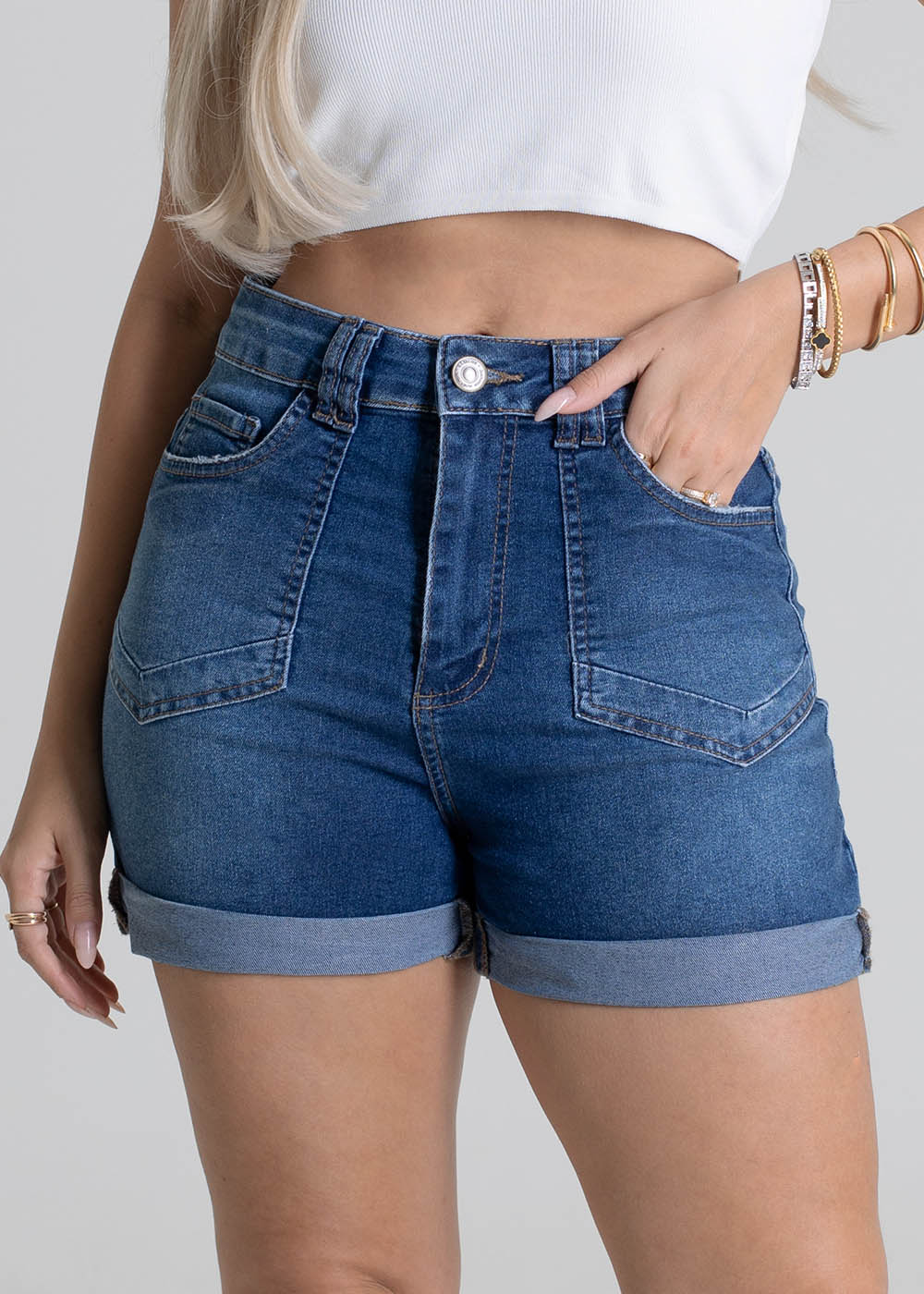 Shorts Jeans Sawary - 279862 AZUL