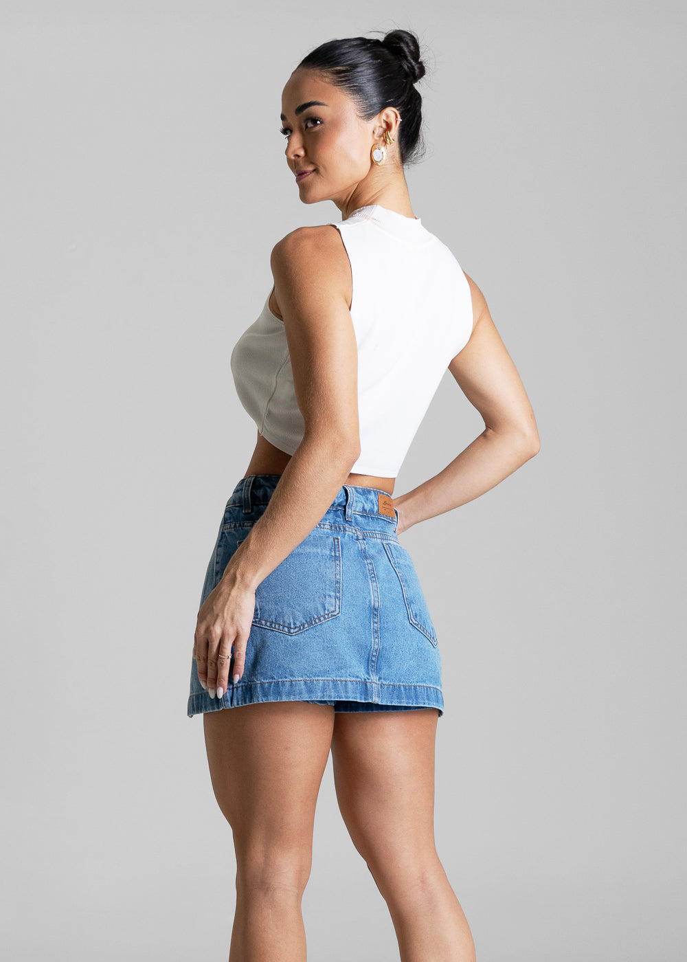 Shorts Saia Jeans Sawary - 279877 AZUL