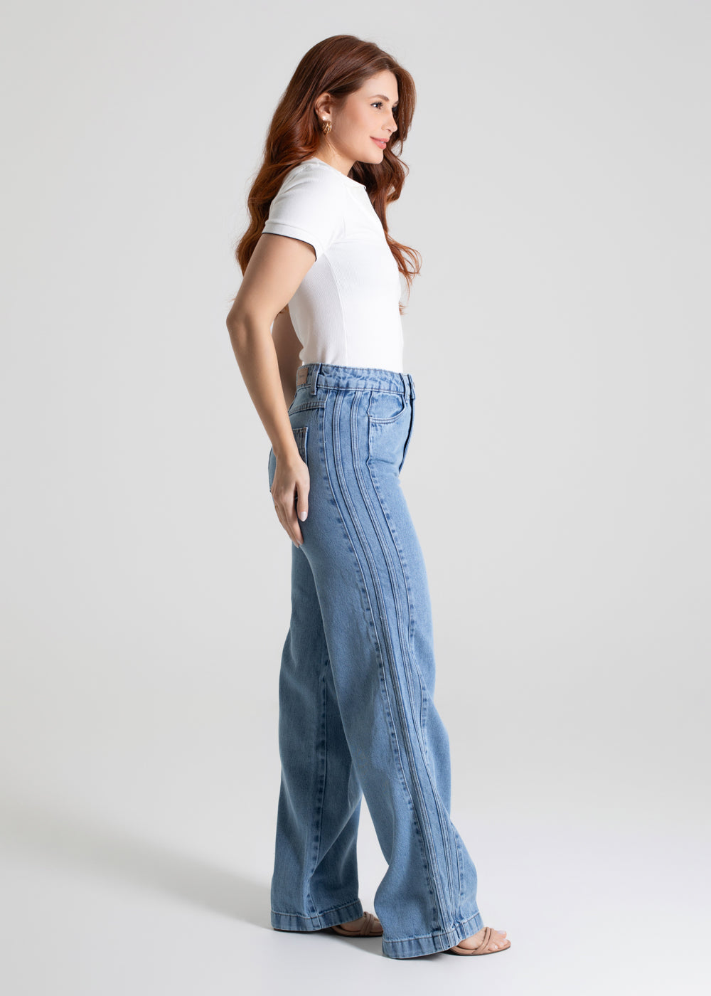 Calça Jeans Sawary Wide Leg - 279937 AZUL