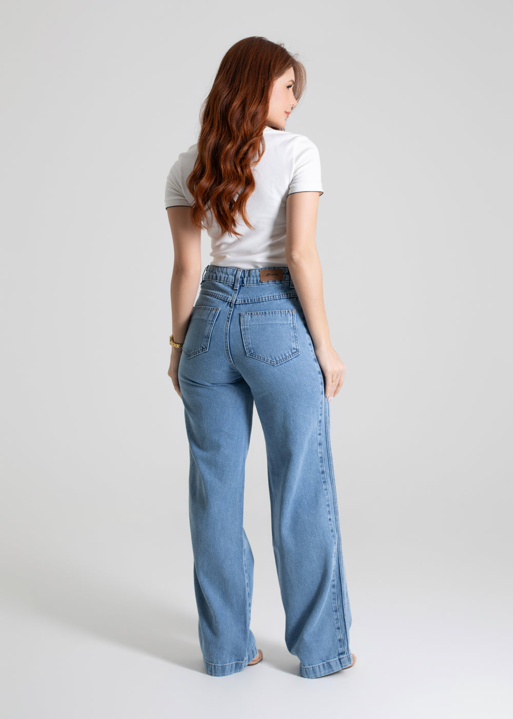 Calça Jeans Sawary Wide Leg - 279937 AZUL