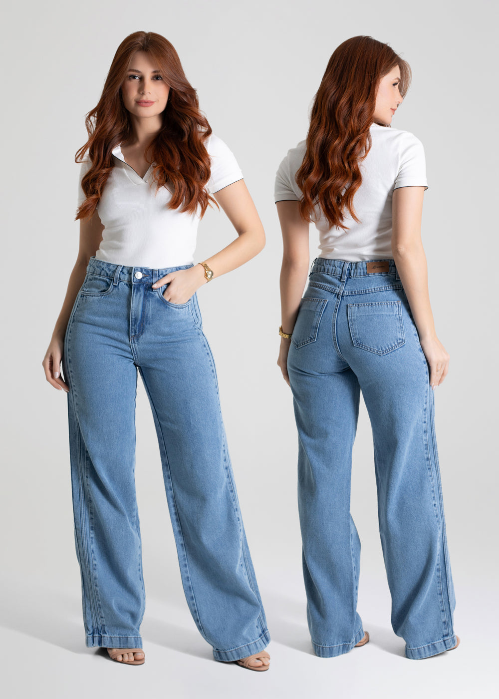 Calça Jeans Sawary Wide Leg - 279937 AZUL