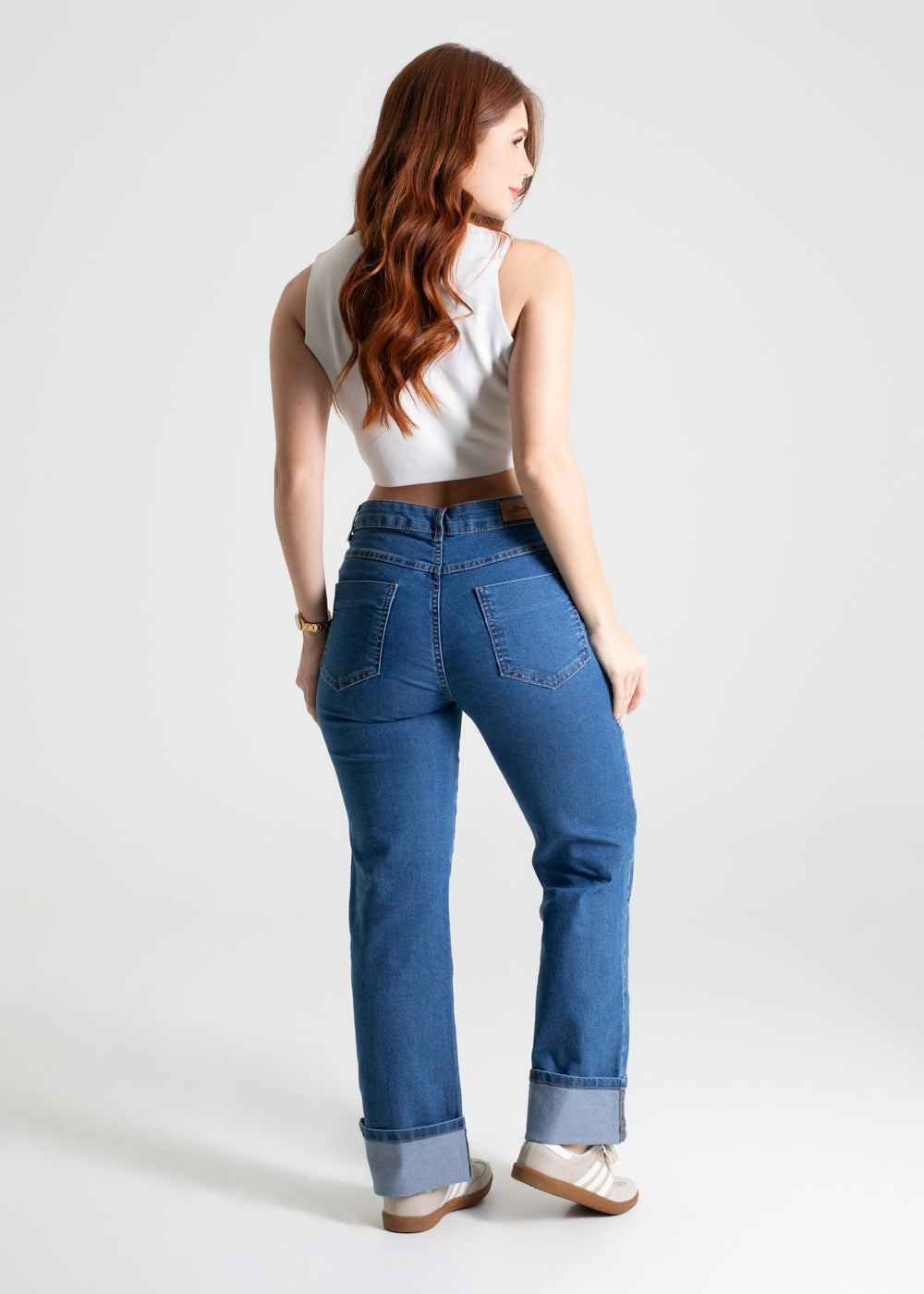 Calça Jeans Sawray Wide Leg Petit - 279939 AZUL