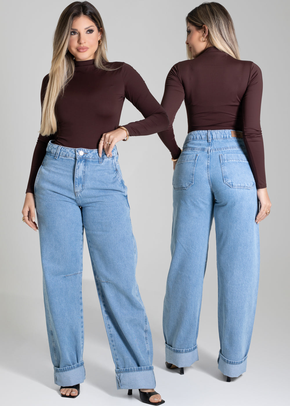 Calça Jeans Sawary Barrel - 279942 AZUL