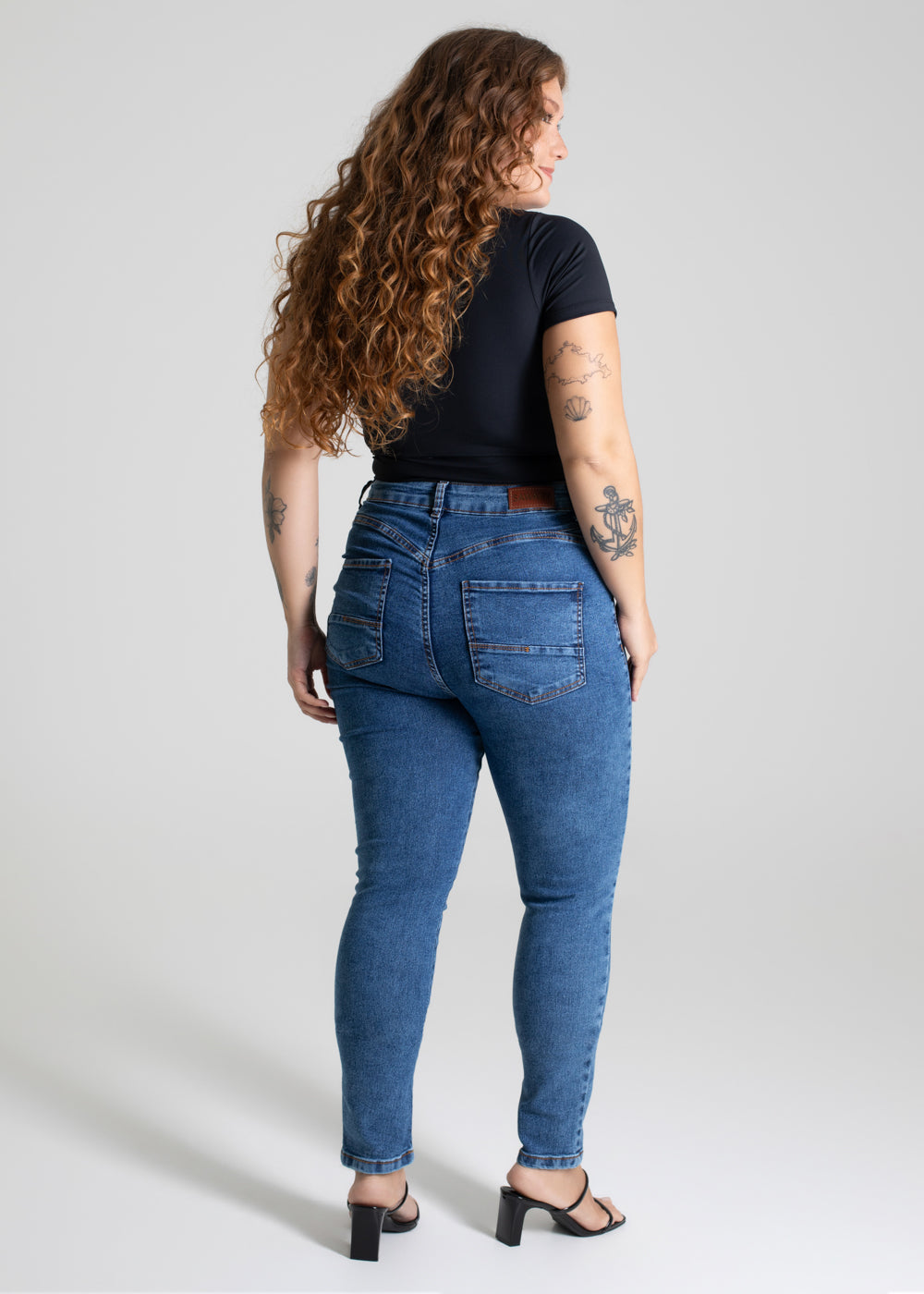 Calça Jeans Sawary Push Up  Plus Size - 279960 AZUL