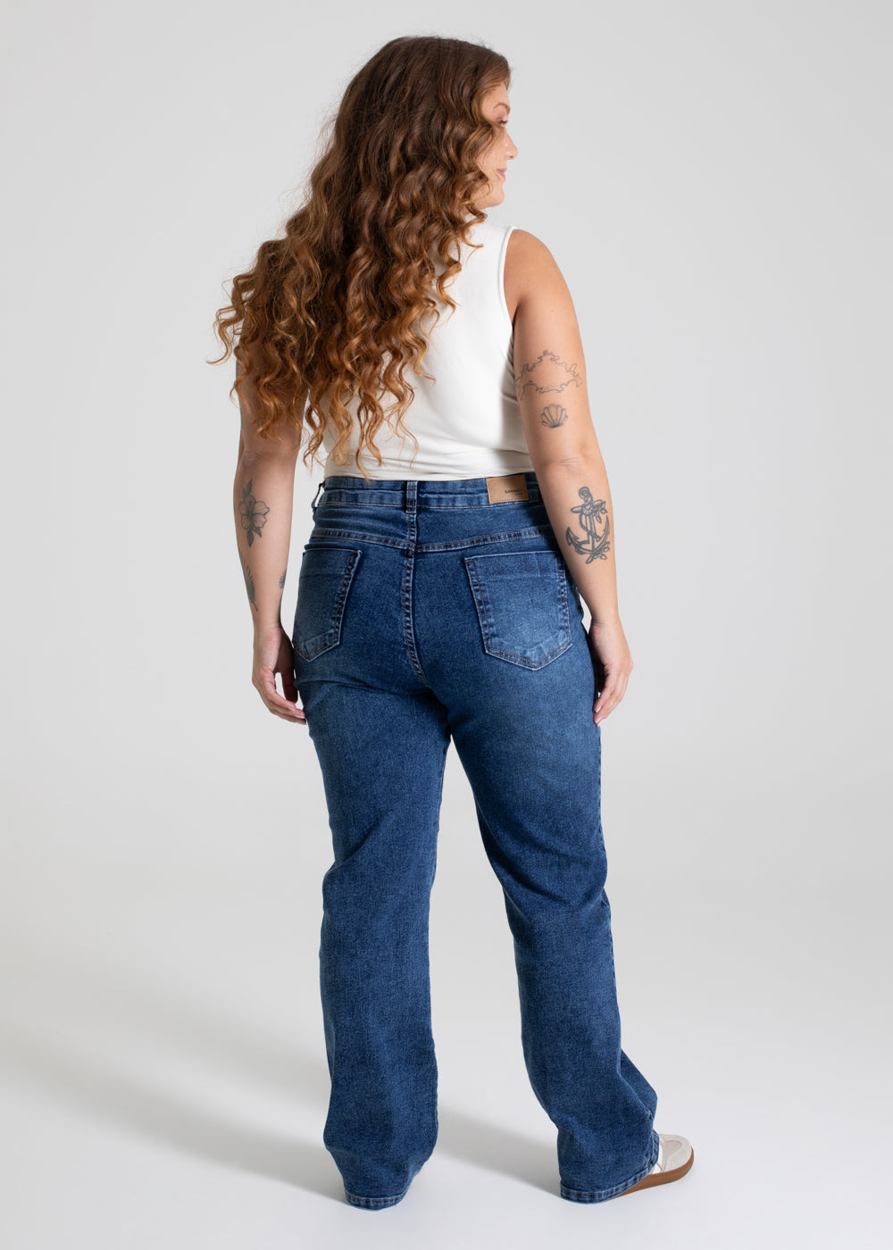 Calça Jeans Sawary Wide Leg Petit - 279965 AZUL