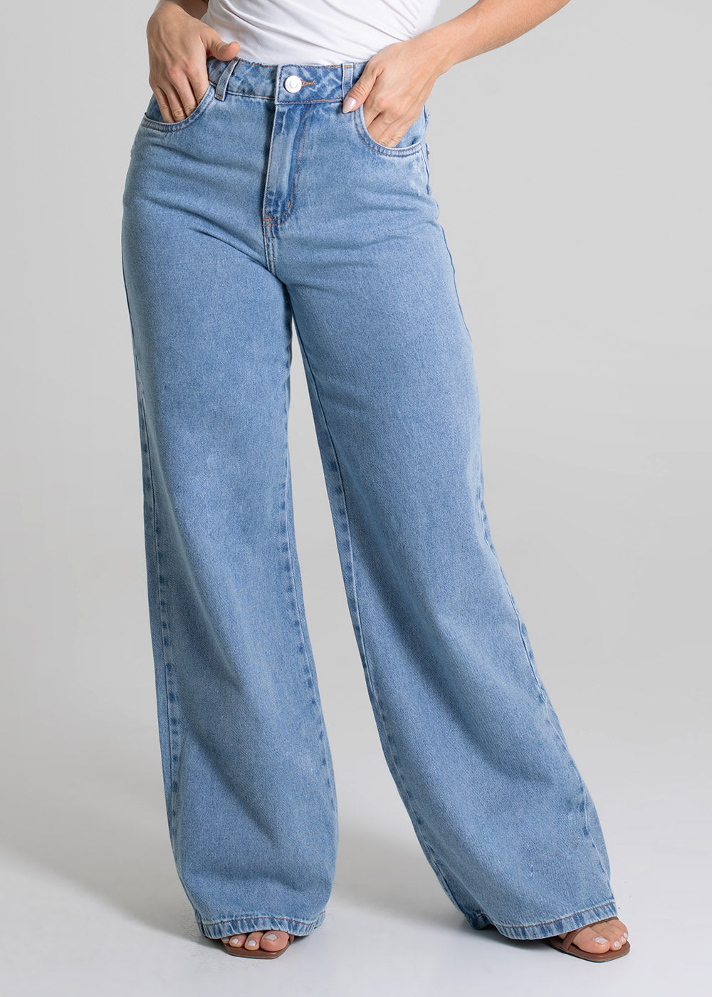 Calça Jeans Sawary Extra Wide Leg - 279982 AZUL