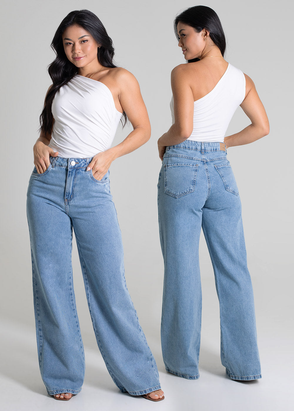 Calça Jeans Sawary Extra Wide Leg - 279982 AZUL