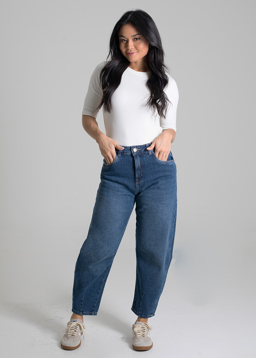 Calça Jeans Sawary Barrel - 279995 AZUL