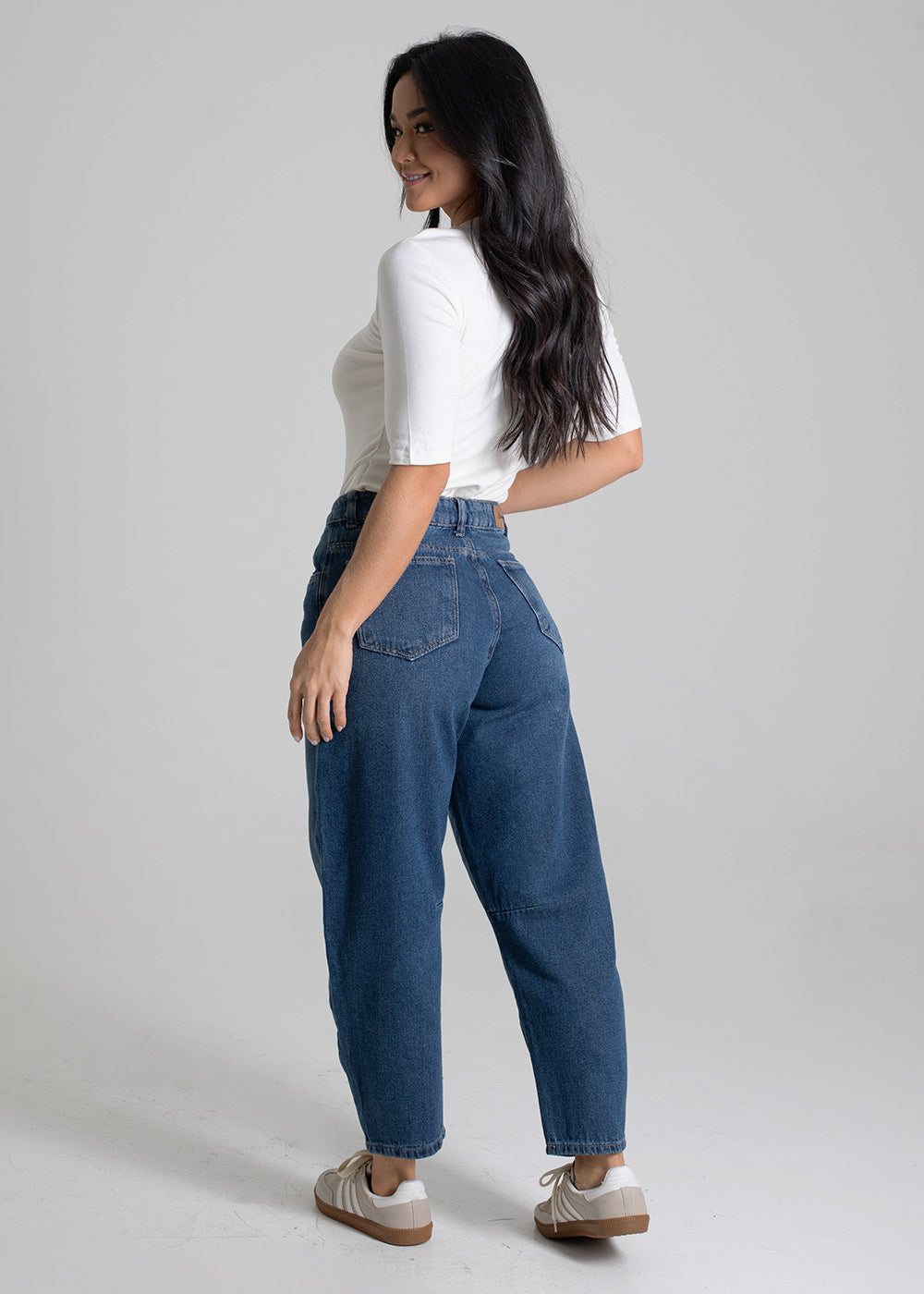 Calça Jeans Sawary Barrel - 279995 AZUL