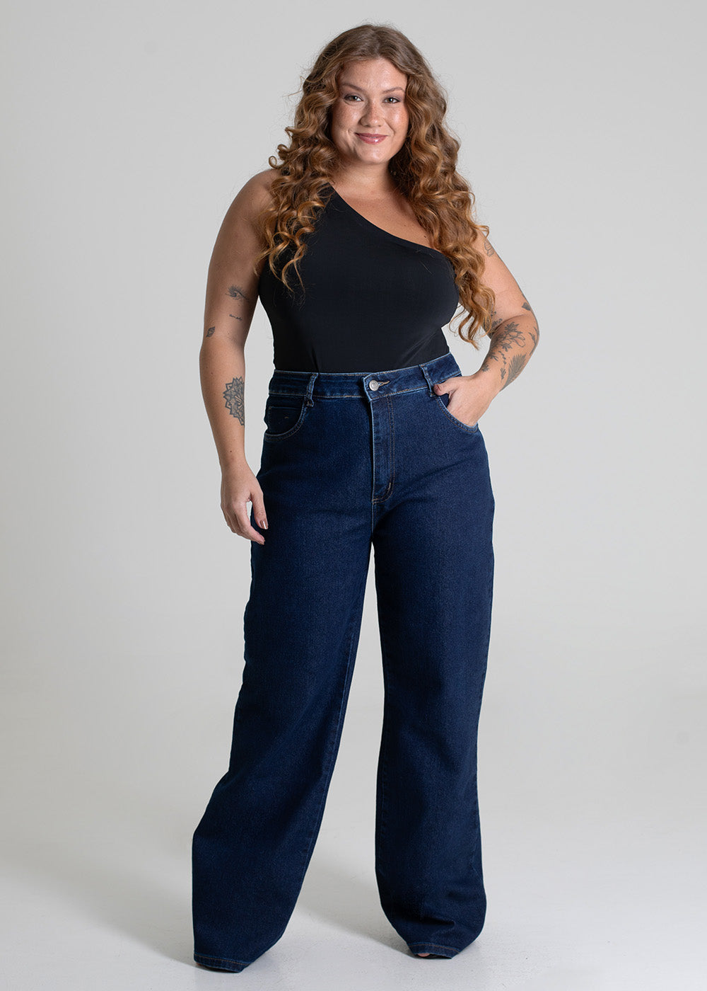 Calça Jeans Sawary Wide Leg - 280006 AZUL