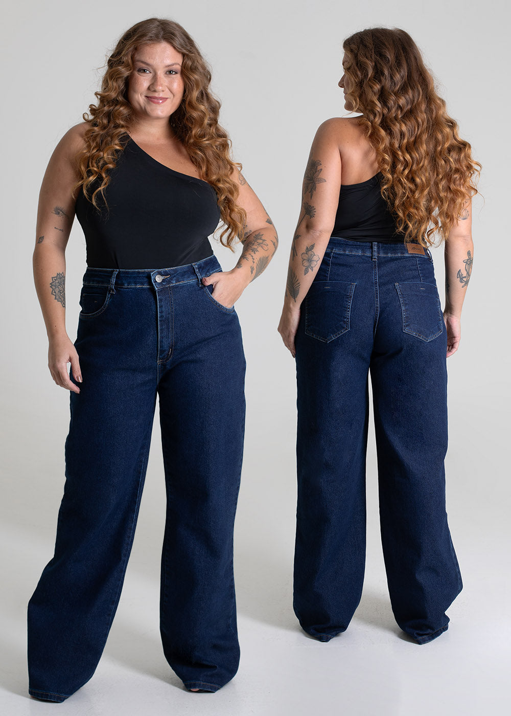 Calça Jeans Sawary Wide Leg - 280006 AZUL