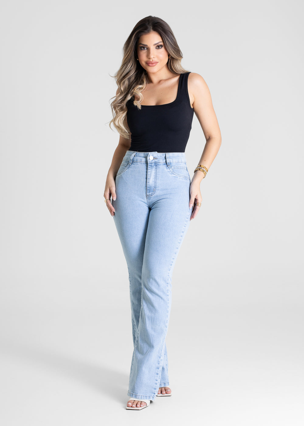 Calça Jeans Sawary Boot Cut - 280035 AZUL