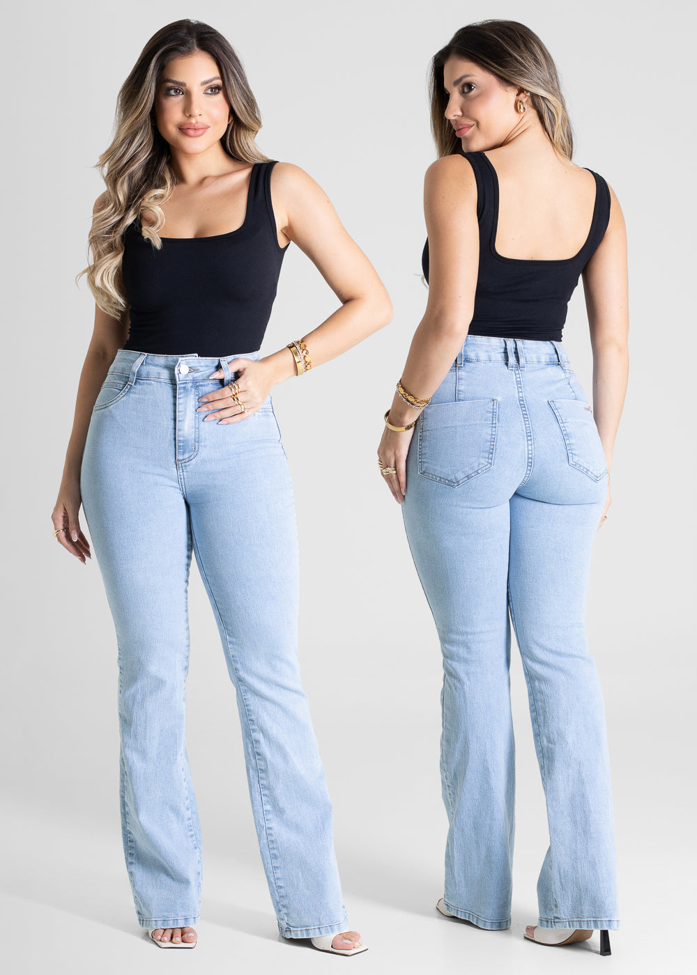 Calça Jeans Sawary Boot Cut - 280035 AZUL