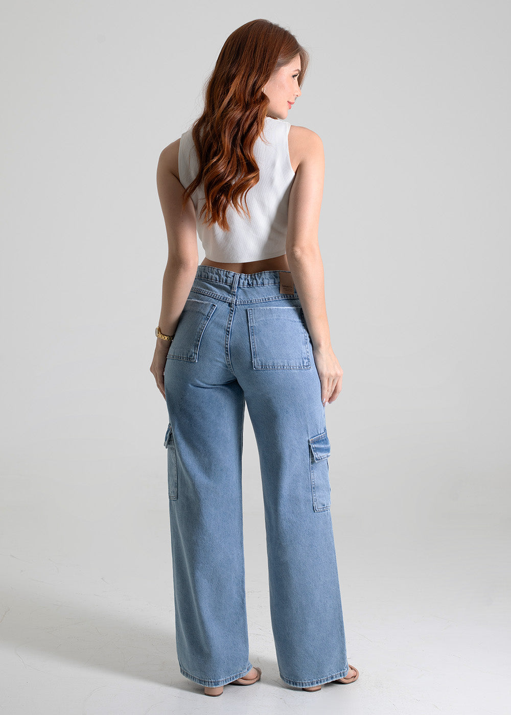 Calça Jeans Sawary Wide Leg - 280040 AZUL