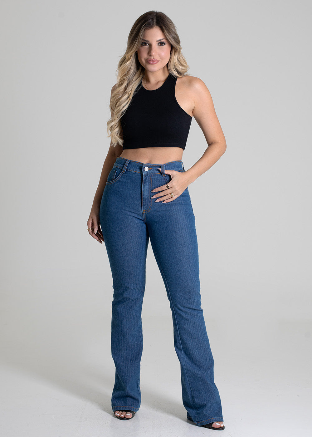 Calça Jeans Sawary Boot Cut - 280045 AZUL