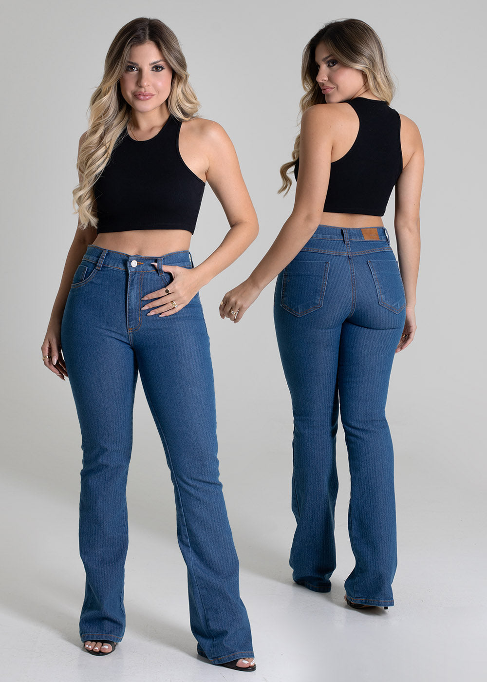 Calça Jeans Sawary Boot Cut - 280045 AZUL